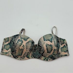 Savage X Fenty Snakeskin Print Underwire Convertible Strap Bra